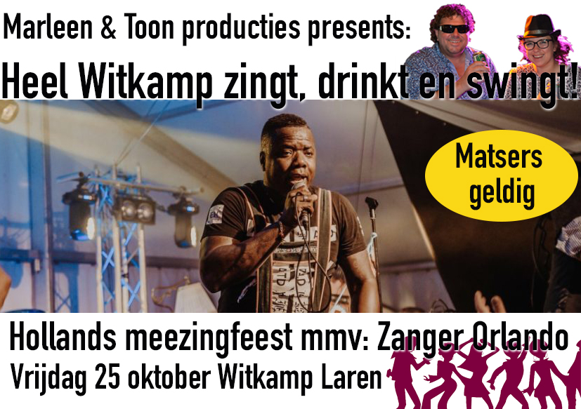 Heel Witkamp zingt, drink en swingt